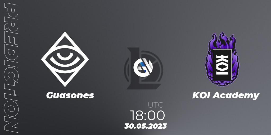 Guasones vs KOI Academy: Match Prediction. 30.05.23, LoL, Superliga Summer 2023 - Group Stage
