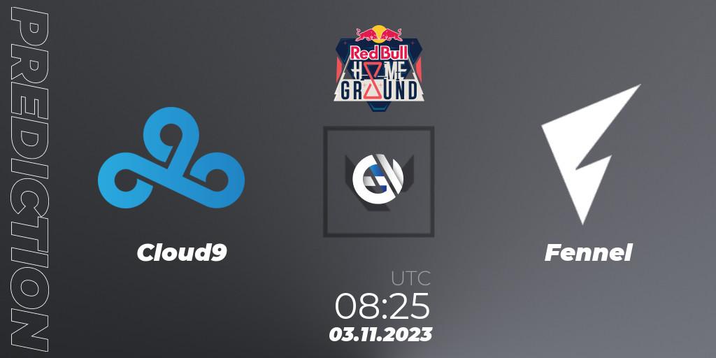 Cloud9 vs Fennel: Match Prediction. 03.11.2023 at 08:55, VALORANT, Red Bull Home Ground #4 - Swiss Stage