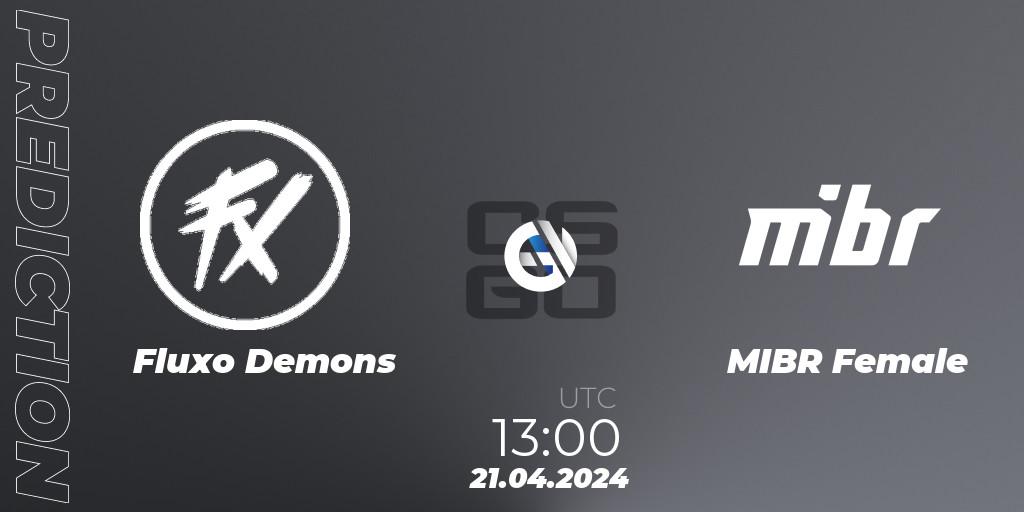 Fluxo Demons vs MIBR Female: Match Prediction. 21.04.2024 at 13:00, Counter-Strike (CS2), CBGE Copa Rio 2024