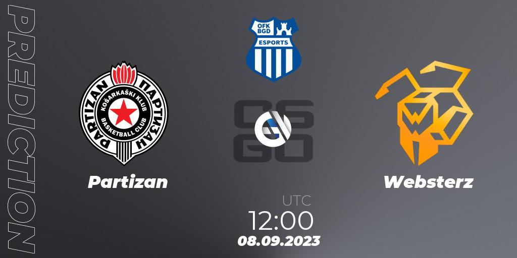 Partizan vs Websterz: Match Prediction. 08.09.23, CS2 (CS:GO), OFK BGD Esports Series #1