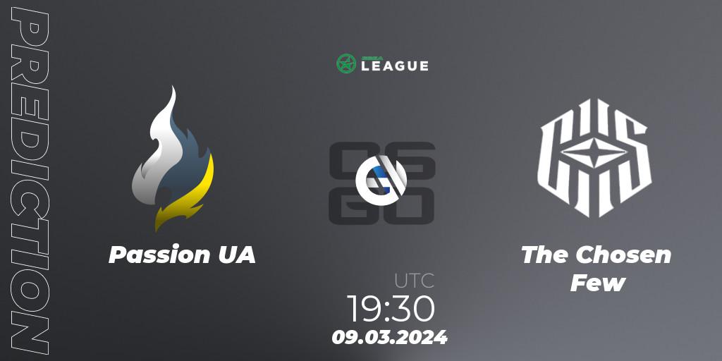 Passion UA vs The Chosen Few: Match Prediction. 09.03.24, CS2 (CS:GO), ESEA Season 48: Advanced Division - Europe