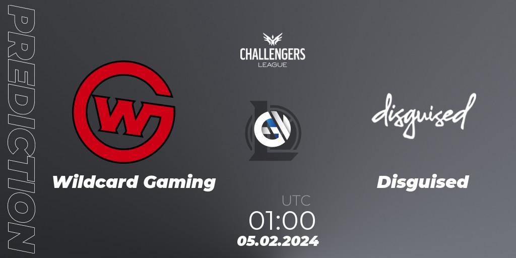 Wildcard Gaming vs Disguised: Match Prediction. 05.02.24, LoL, NACL 2024 Spring - Group Stage