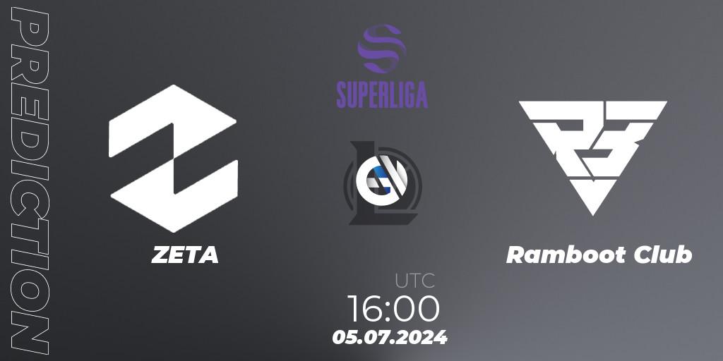 ZETA vs Ramboot Club: Match Prediction. 05.07.2024 at 16:00, LoL, LVP Superliga Summer 2024