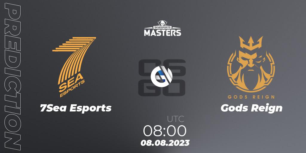 7Sea Esports vs Gods Reign: Match Prediction. 08.08.2023 at 08:00, Counter-Strike (CS2), Skyesports Masters 2023: Regular Season