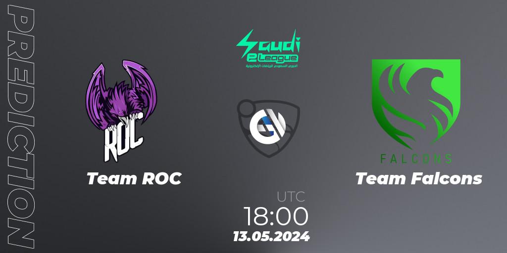 Team ROC vs Team Falcons: Match Prediction. 13.05.2024 at 18:00, Rocket League, Saudi eLeague 2024 - Major 2: Online Major Phase 1