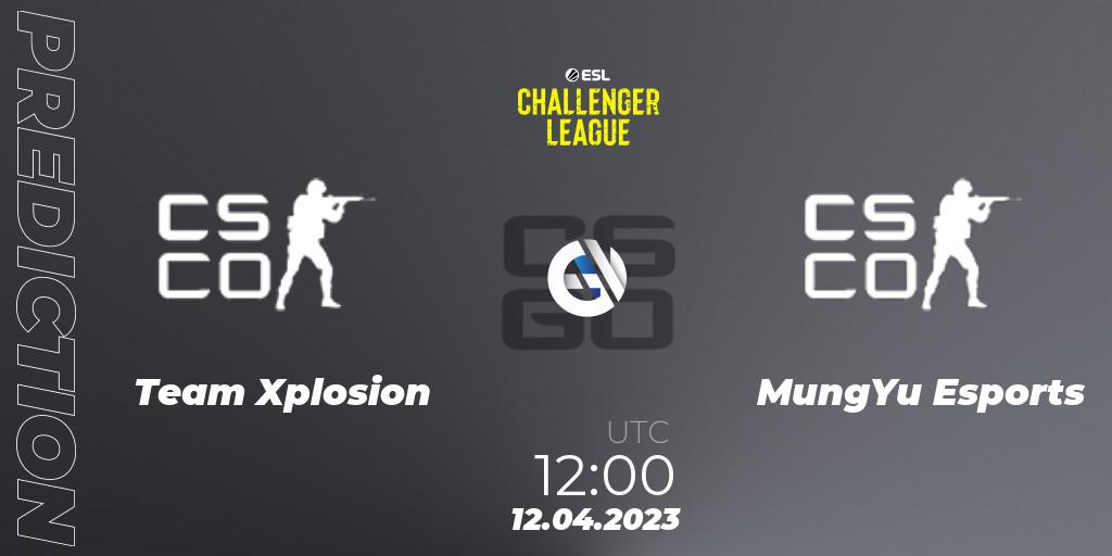Team Xplosion vs MungYu Esports: Match Prediction. 12.04.23, CS2 (CS:GO), ESL Challenger League Season 45: Asia-Pacific