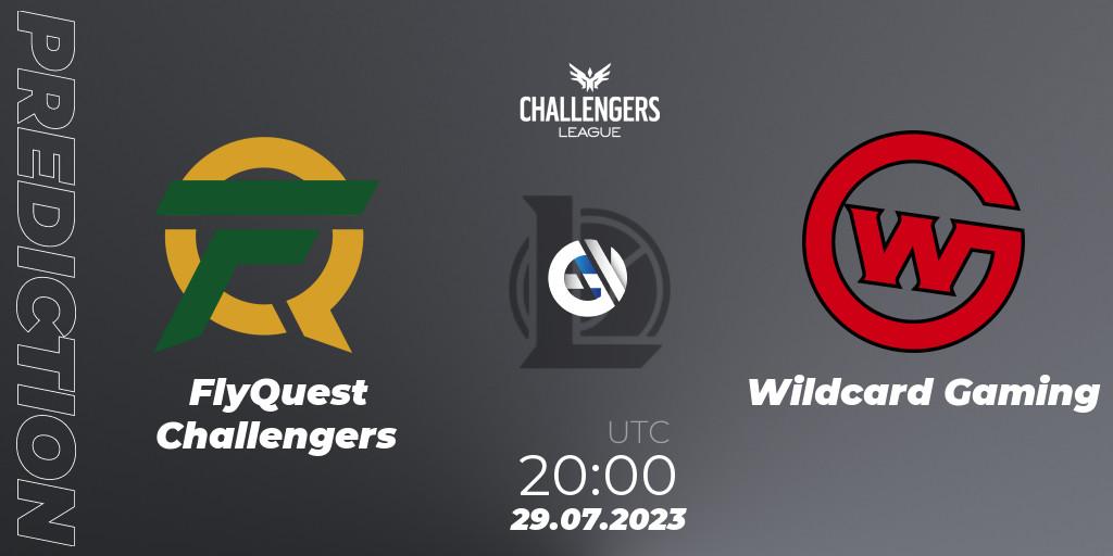 FlyQuest Challengers vs Wildcard Gaming: Match Prediction. 29.07.2023 at 20:00, LoL, North American Challengers League 2023 Summer - Playoffs