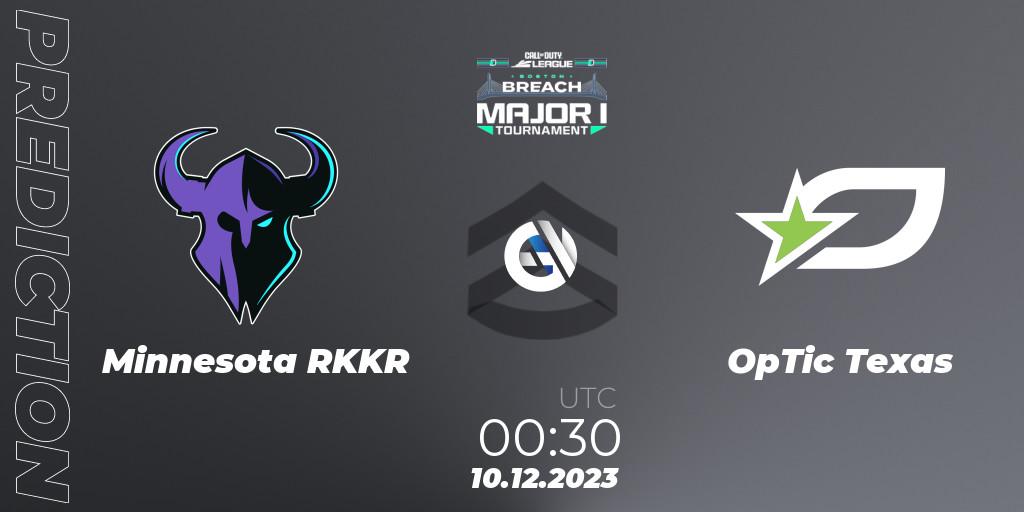 Minnesota RØKKR vs OpTic Texas: Match Prediction. 11.12.23, Call of Duty, Call of Duty League 2024: Stage 1 Major Qualifiers