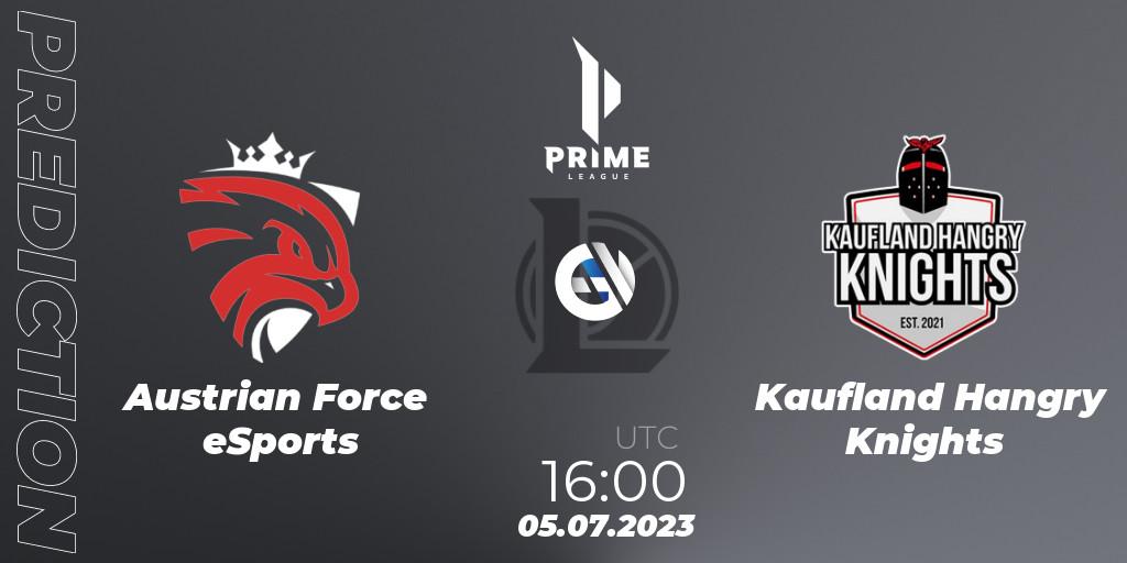 Austrian Force eSports vs Kaufland Hangry Knights: Match Prediction. 05.07.2023 at 16:00, LoL, Prime League 2nd Division Summer 2023