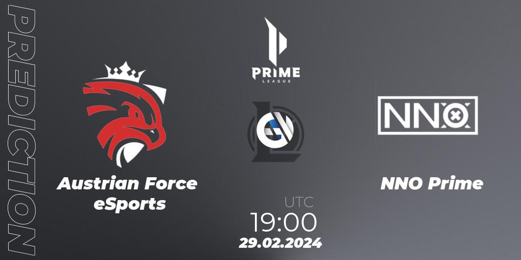 Austrian Force eSports vs NNO Prime: Match Prediction. 29.02.24, LoL, Prime League Spring 2024 - Group Stage