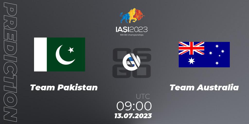 Team Pakistan vs Team Australia: Match Prediction. 13.07.2023 at 09:00, Counter-Strike (CS2), IESF Asian Championship 2023