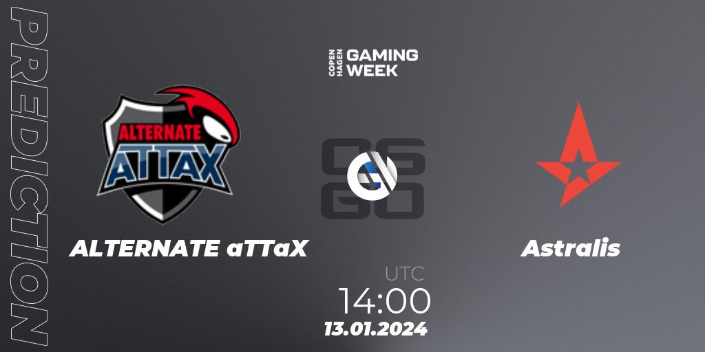 ALTERNATE aTTaX vs Astralis: Match Prediction. 13.01.24, CS2 (CS:GO), Copenhagen Gaming Week 2024