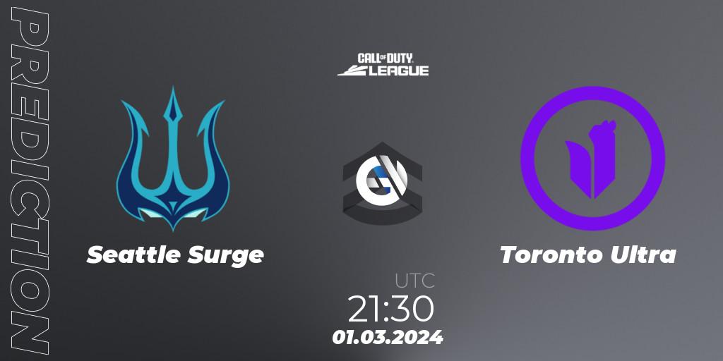 Seattle Surge vs Toronto Ultra: Match Prediction. 01.03.24, Call of Duty, Call of Duty League 2024: Stage 2 Major Qualifiers