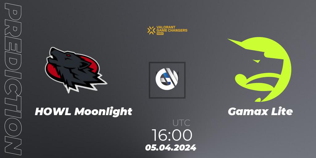HOWL Moonlight vs Gamax Lite: Match Prediction. 05.04.2024 at 16:00, VALORANT, VCT 2024: Game Changers EMEA Contenders Series 1
