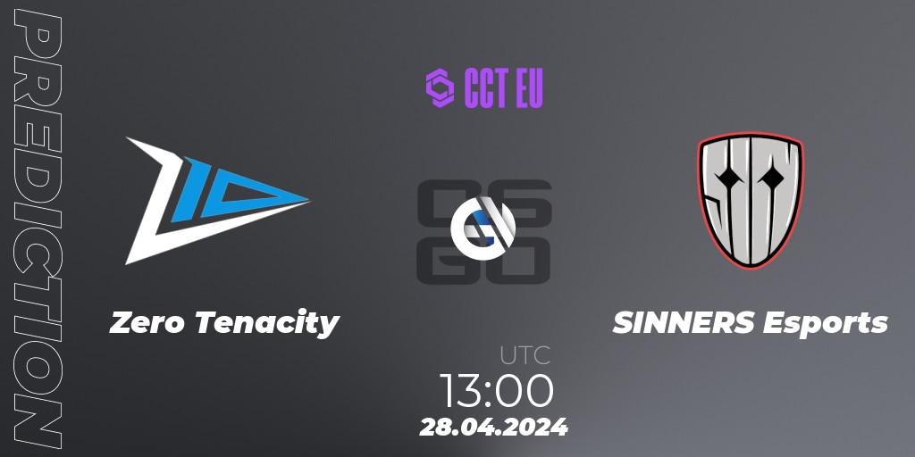 Zero Tenacity vs SINNERS Esports: Match Prediction. 28.04.2024 at 13:00, Counter-Strike (CS2), CCT Season 2 Europe Series 1