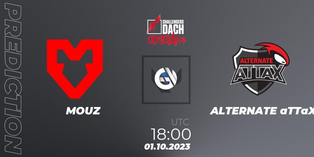 MOUZ vs ALTERNATE aTTaX: Match Prediction. 01.10.2023 at 18:00, VALORANT, VALORANT Challengers 2023 DACH: Arcade