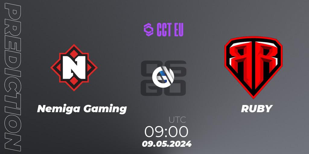 Nemiga Gaming vs RUBY: Match Prediction. 10.05.2024 at 09:00, Counter-Strike (CS2), CCT Season 2 Europe Series 2 