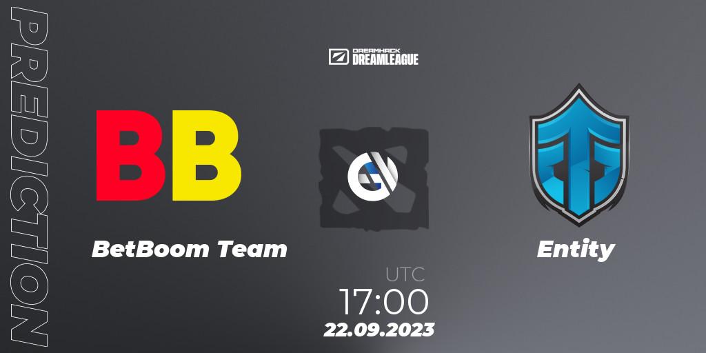 BetBoom Team vs Entity: Match Prediction. 22.09.2023 at 17:28, Dota 2, DreamLeague Season 21
