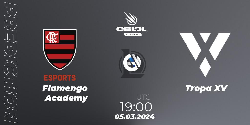 Flamengo Academy vs Tropa XV: Match Prediction. 05.03.2024 at 19:00, LoL, CBLOL Academy Split 1 2024