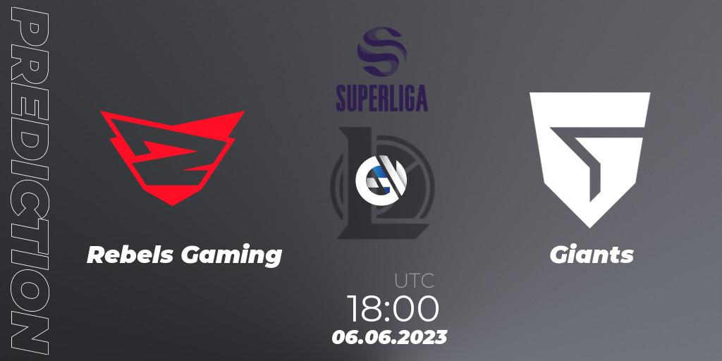 Rebels Gaming vs Giants: Match Prediction. 06.06.23, LoL, Superliga Summer 2023 - Group Stage