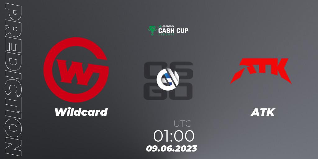 Wildcard vs ATK: Match Prediction. 09.06.23, CS2 (CS:GO), ESEA Cash Cup Circuit Season 1 Finals