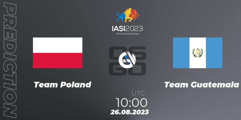 Team Poland vs Team Guatemala: Match Prediction. 26.08.23, CS2 (CS:GO), IESF World Esports Championship 2023