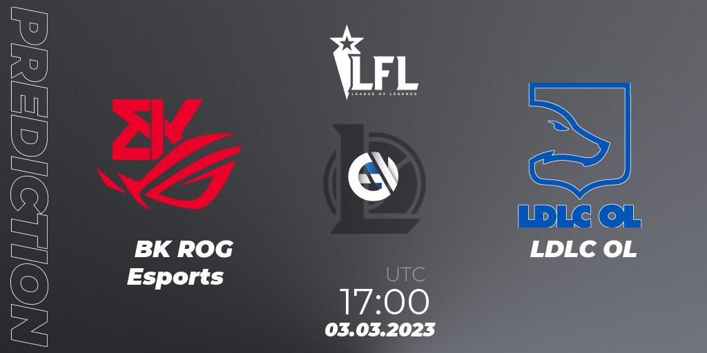 BK ROG Esports vs LDLC OL: Match Prediction. 03.03.2023 at 17:00, LoL, LFL Spring 2023 - Group Stage