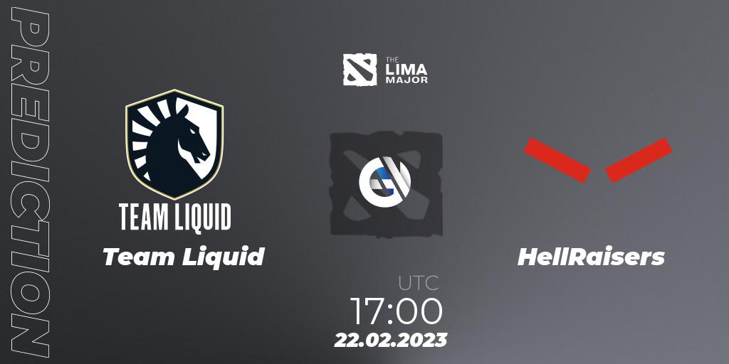 Team Liquid vs HellRaisers: Match Prediction. 22.02.23, Dota 2, The Lima Major 2023