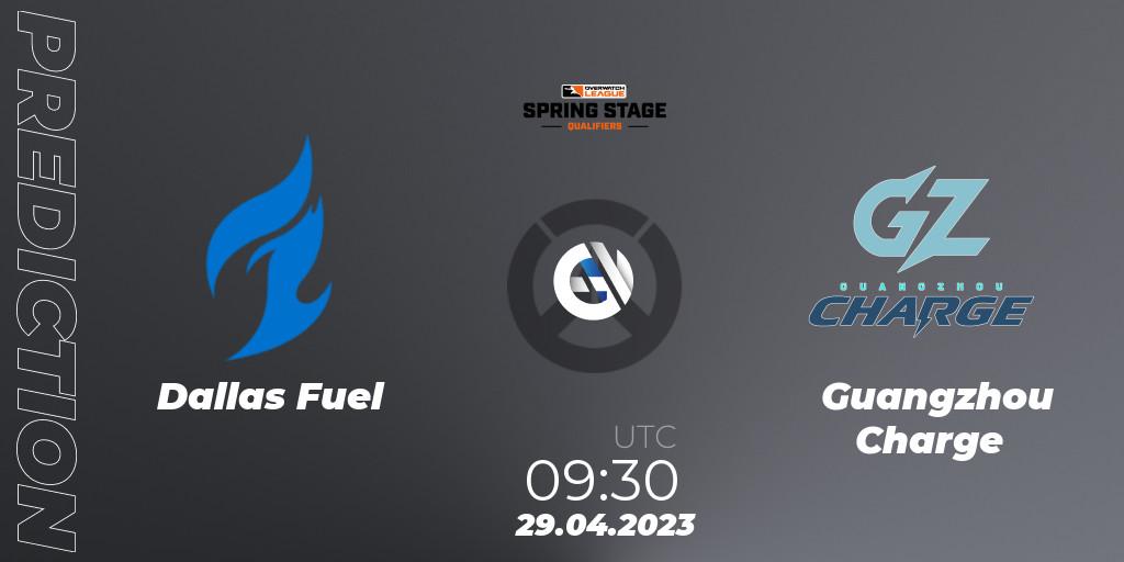 Dallas Fuel vs Guangzhou Charge: Match Prediction. 29.04.2023 at 10:30, Overwatch, OWL Stage Qualifiers Spring 2023 West