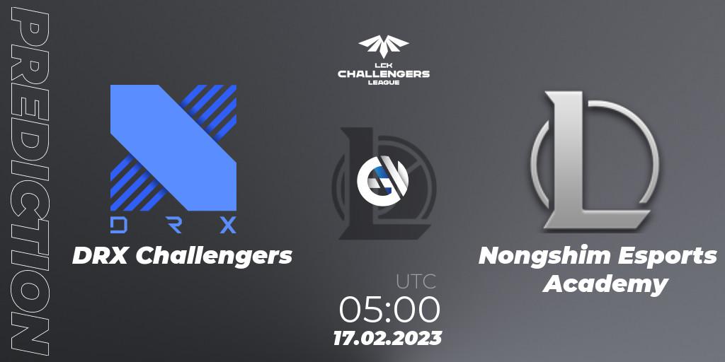 DRX Challengers vs Nongshim Esports Academy: Match Prediction. 17.02.23, LoL, LCK Challengers League 2023 Spring