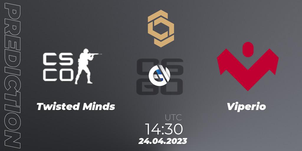 Twisted Minds vs Viperio: Match Prediction. 24.04.23, CS2 (CS:GO), CCT South Europe Series #4
