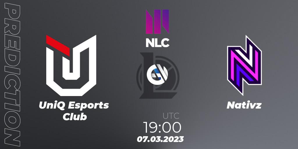 UniQ Esports Club vs Nativz: Match Prediction. 07.03.2023 at 19:00, LoL, NLC 1st Division Spring 2023