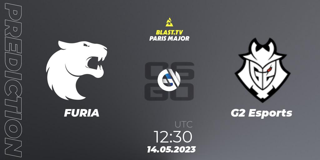 FURIA vs G2 Esports: Match Prediction. 14.05.2023 at 16:00, Counter-Strike (CS2), BLAST Paris Major 2023