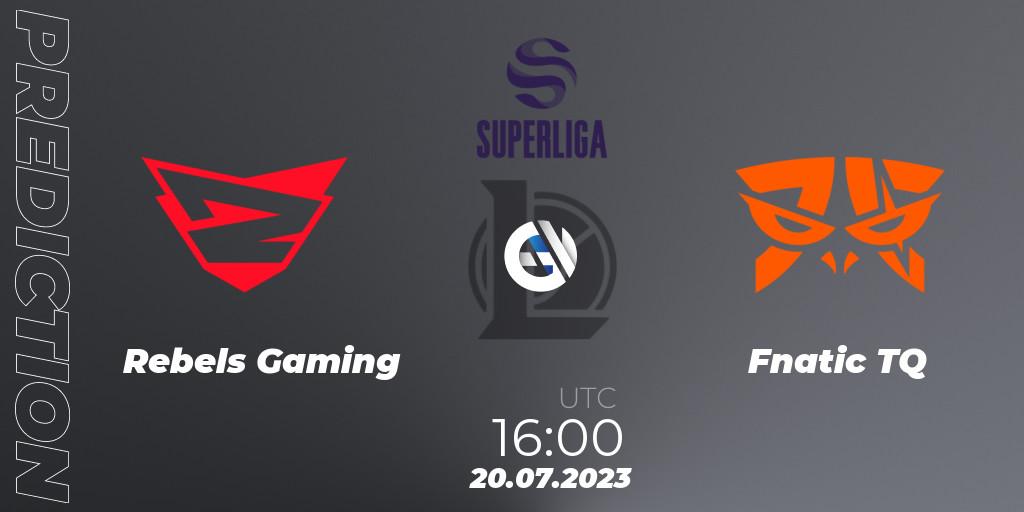 Rebels Gaming vs Fnatic TQ: Match Prediction. 22.06.2023 at 17:00, LoL, Superliga Summer 2023 - Group Stage