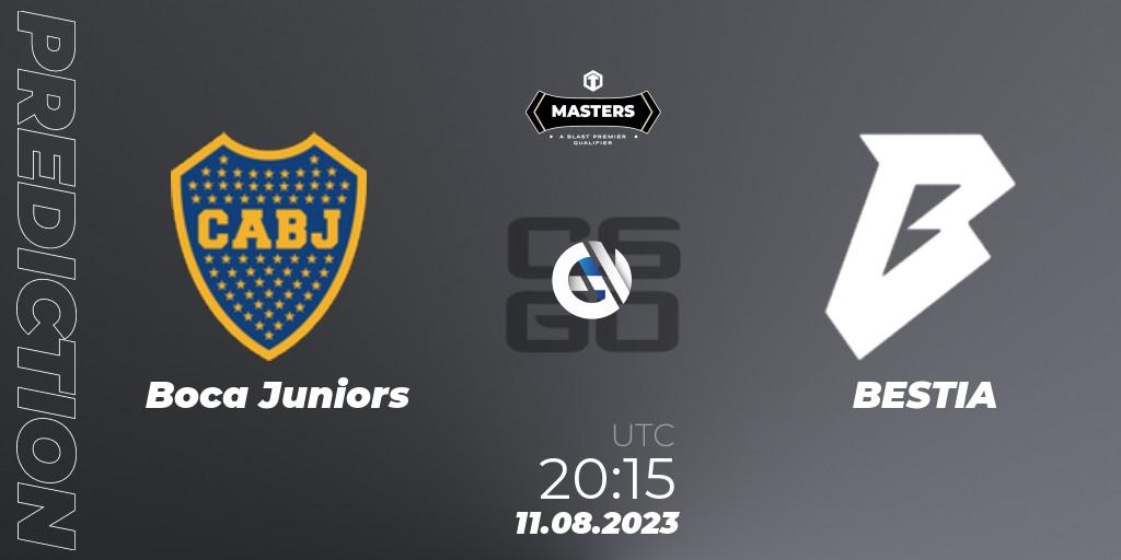 Boca Juniors vs BESTIA: Match Prediction. 11.08.2023 at 20:30, Counter-Strike (CS2), TG Masters: Fall 2023