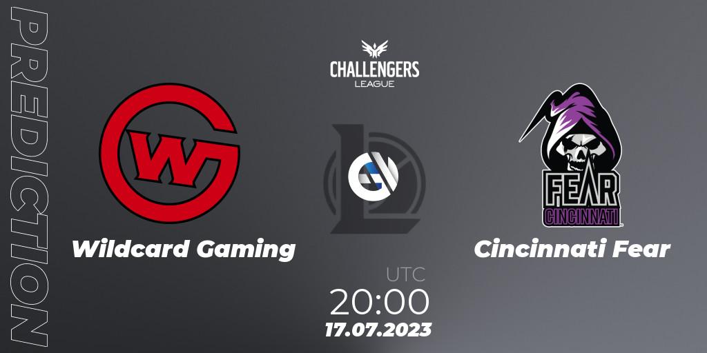 Wildcard Gaming vs Cincinnati Fear: Match Prediction. 26.06.2023 at 20:00, LoL, North American Challengers League 2023 Summer - Group Stage