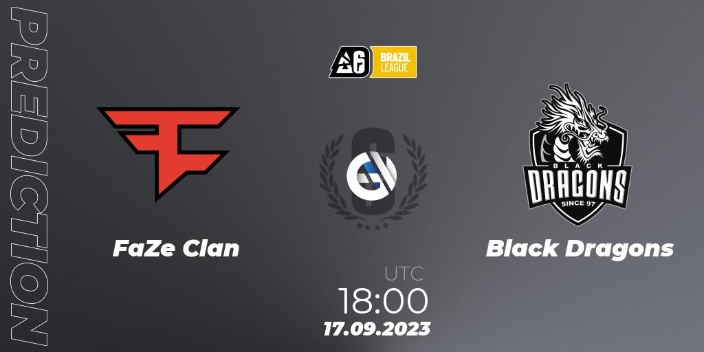 FaZe Clan vs Black Dragons: Match Prediction. 17.09.2023 at 18:00, Rainbow Six, Brazil League 2023 - Stage 2