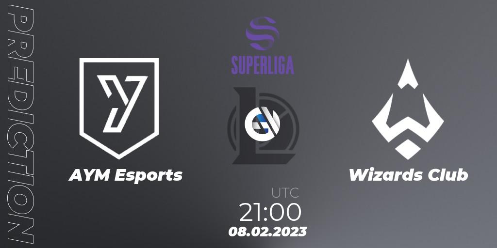 AYM Esports vs Wizards Club: Match Prediction. 08.02.23, LoL, LVP Superliga 2nd Division Spring 2023 - Group Stage