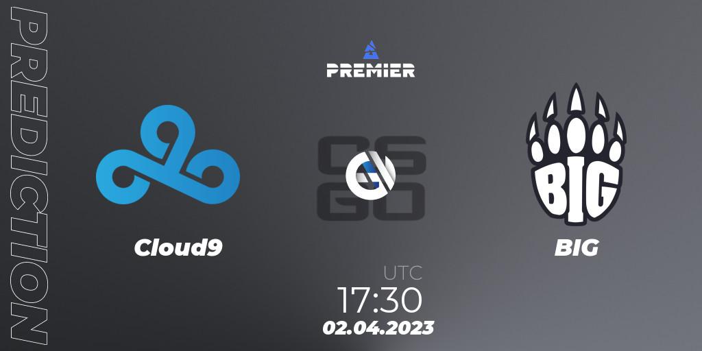 Cloud9 vs BIG: Match Prediction. 02.04.2023 at 17:30, Counter-Strike (CS2), BLAST Premier: Spring Showdown 2023 Europe
