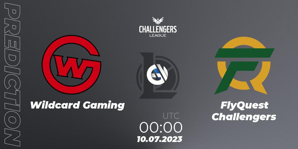 Wildcard Gaming vs FlyQuest Challengers: Match Prediction. 25.06.2023 at 22:00, LoL, North American Challengers League 2023 Summer - Group Stage