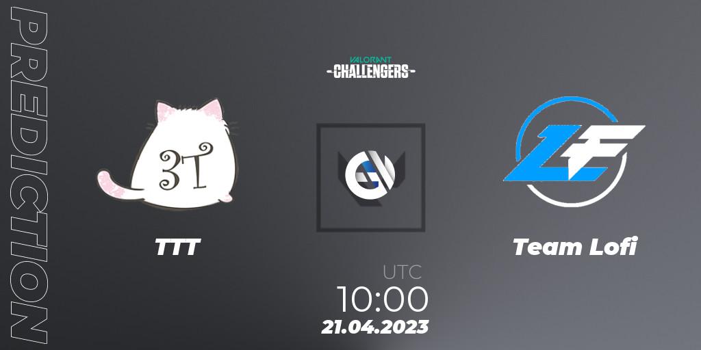 TTT vs Team Lofi: Match Prediction. 21.04.2023 at 10:00, VALORANT, VALORANT Challengers 2023: Vietnam Split 2 - Group Stage