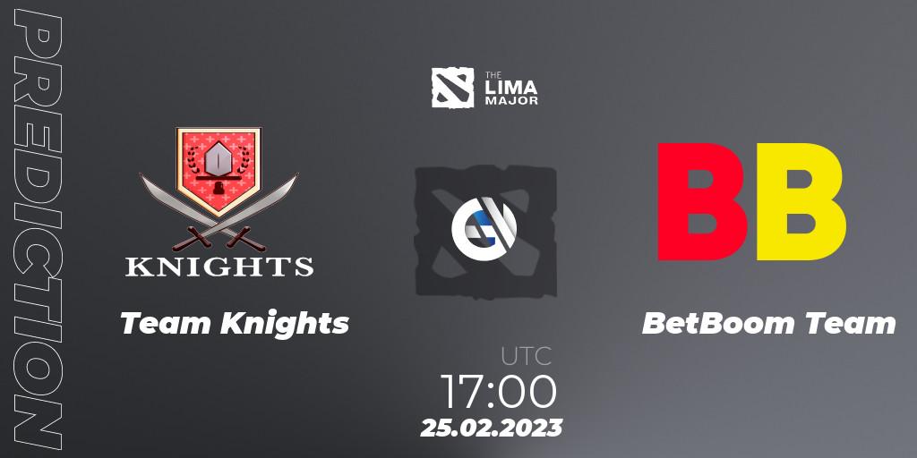 Team Knights vs BetBoom Team: Match Prediction. 25.02.23, Dota 2, The Lima Major 2023