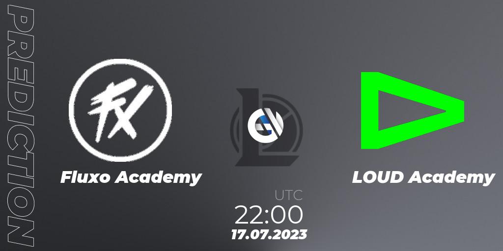 Fluxo Academy vs LOUD Academy: Match Prediction. 17.07.23, LoL, CBLOL Academy Split 2 2023 - Group Stage