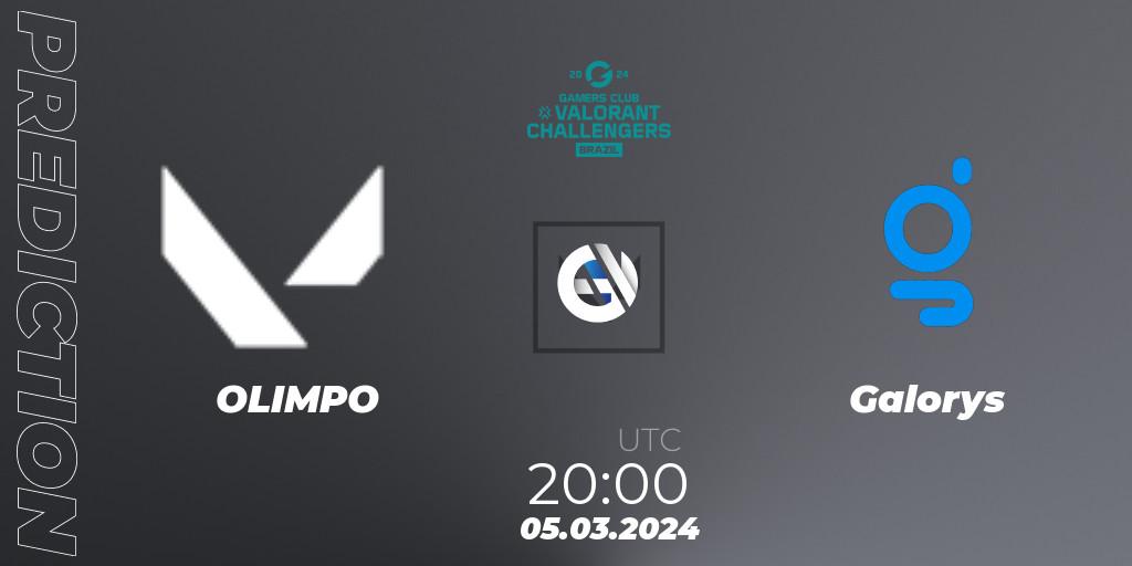 OLIMPO vs Galorys: Match Prediction. 05.03.2024 at 23:00, VALORANT, VALORANT Challengers Brazil 2024: Split 1
