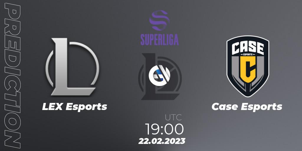 LEX Esports vs Case Esports: Match Prediction. 22.02.2023 at 19:00, LoL, LVP Superliga 2nd Division Spring 2023 - Group Stage