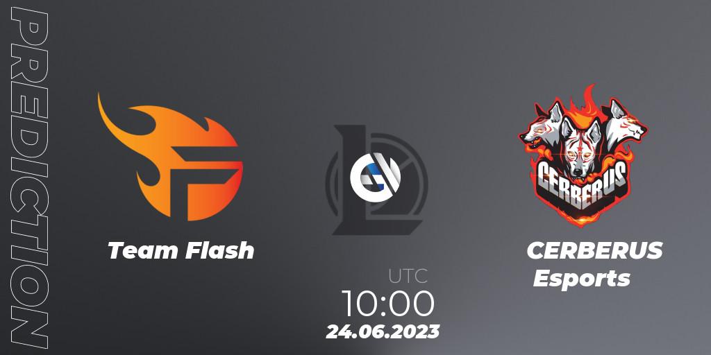 Team Flash vs CERBERUS Esports: Match Prediction. 24.06.2023 at 11:00, LoL, VCS Dusk 2023