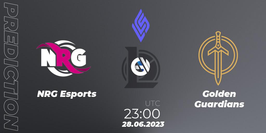 NRG Esports vs Golden Guardians: Match Prediction. 28.06.23, LoL, LCS Summer 2023 - Group Stage