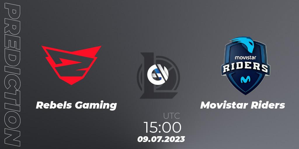 Rebels Gaming vs Movistar Riders: Match Prediction. 09.07.23, LoL, Superliga Summer 2023 - Group Stage