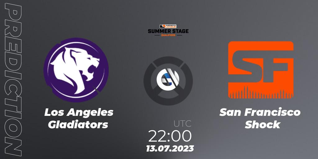 Los Angeles Gladiators vs San Francisco Shock: Match Prediction. 13.07.23, Overwatch, Overwatch League 2023 - Summer Stage Qualifiers