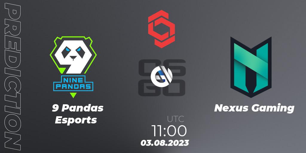 9 Pandas Esports vs Nexus Gaming: Match Prediction. 03.08.2023 at 11:00, Counter-Strike (CS2), CCT Central Europe Series #7